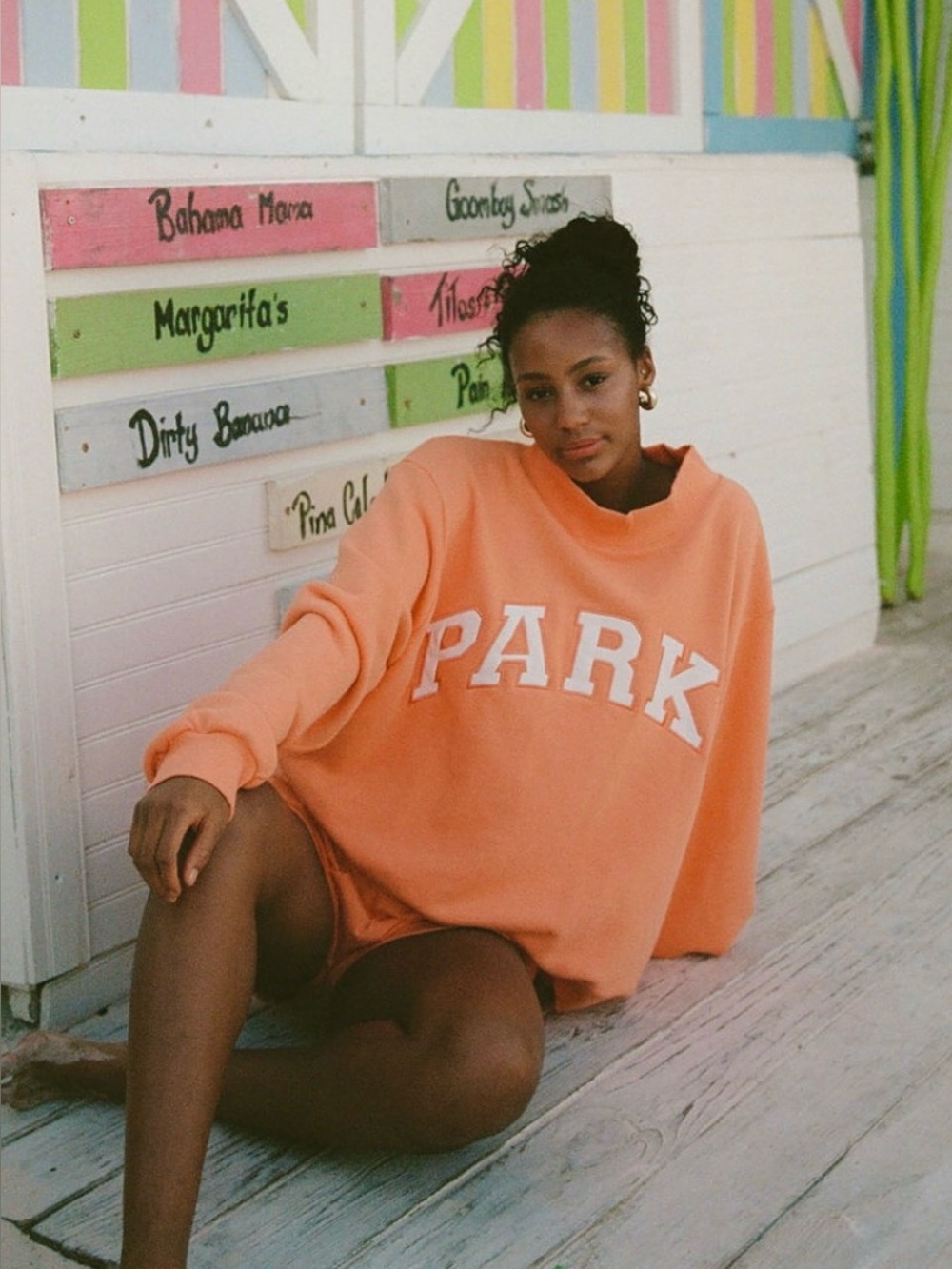 Parke Creamsicle Mockneck